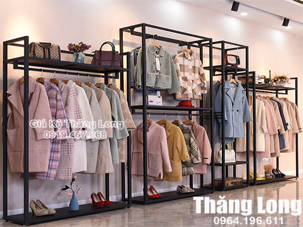 Gợi ý 10 mẫu kệ treo quần áo đẹp shop thời trang và gia đình